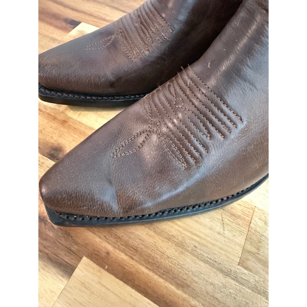 Shyanne Womens Tess Tall Brown Leather Western Cowgirl Boots Snip Toe Size 5.5 D - Picture 6 of 7